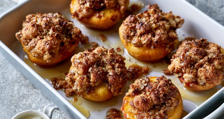 Hairy Bikers Baked Peaches