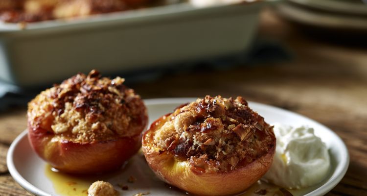 Hairy Bikers Baked Peaches