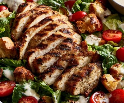 Hairy Bikers Chicken Caesar salad
