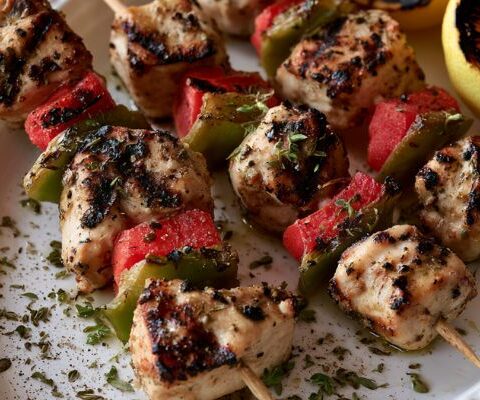 Hairy Bikers Chicken Skewers With Oregano