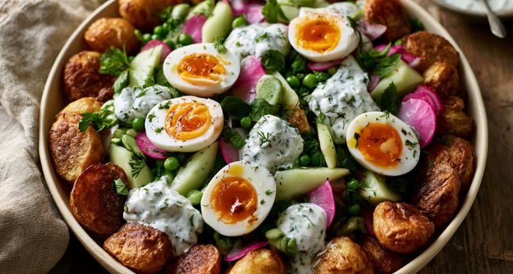 Jamie Oliver Crispy Potato And Egg Salad