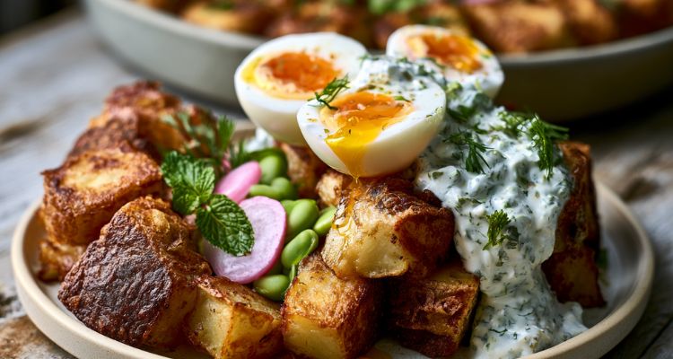 Jamie Oliver Crispy Potato And Egg Salad