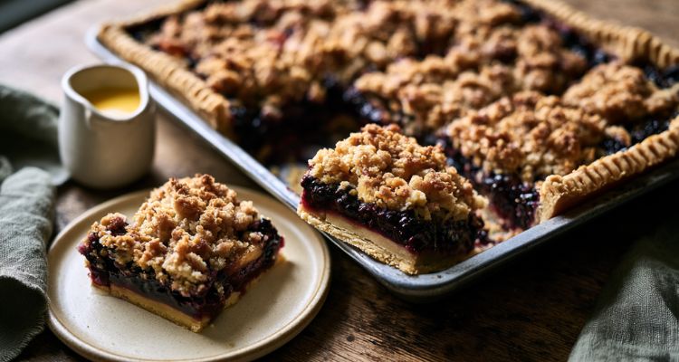 Mary Berry Blackberry and Apple Crumble Pie