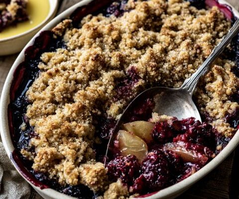 Mary Berry Blackberry and Apple Crumble Recipe