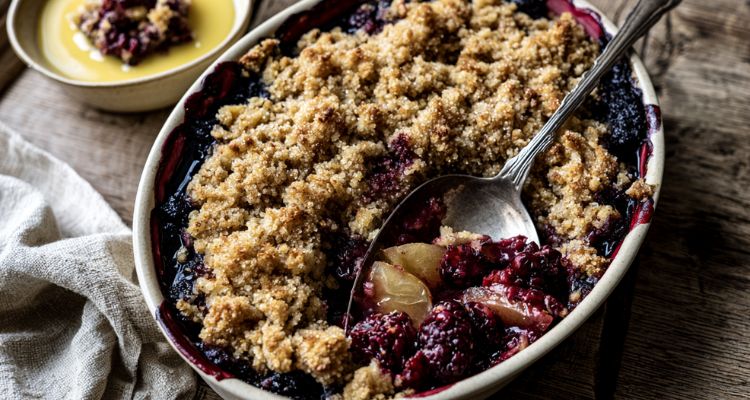 Mary Berry Blackberry and Apple Crumble Recipe