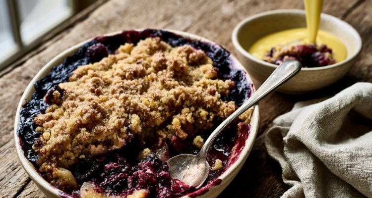 Mary Berry Blackberry and Apple Crumble Recipe