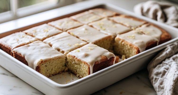 Mary Berry Iced Lemon Traybake
