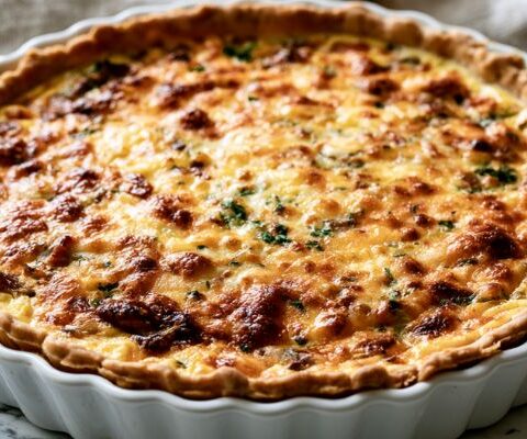 Mary Berry Leek and Bacon Quiche