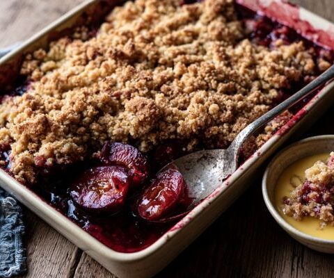 Mary Berry Plum Crumble