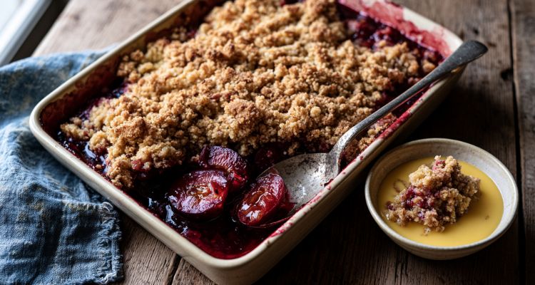 Mary Berry Plum Crumble