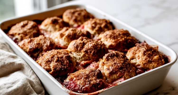 Mary Berry Rhubarb and Orange Cobbler