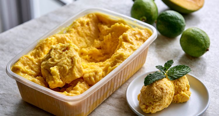 Delia Smith Lime and Mango Ice Cream