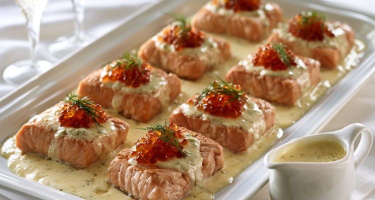 Delia Smith Salmon in Champagne Sauce