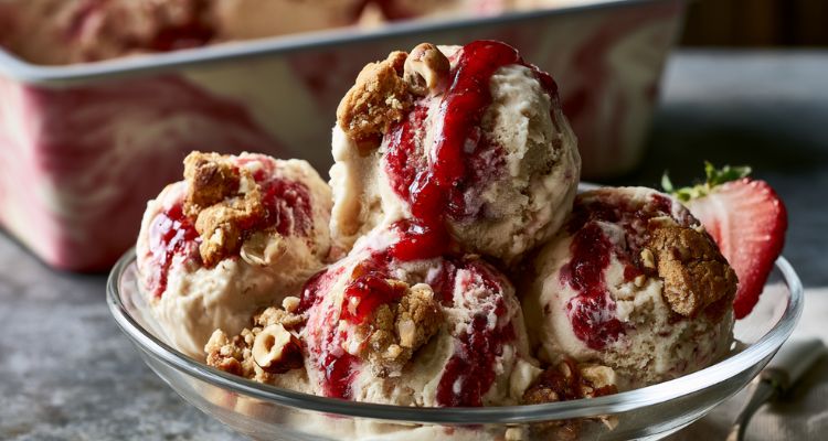 Delia Smith Strawberry Cheesecake Ice Cream