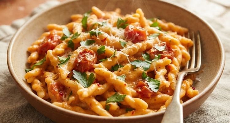 Nigella Lawson Gemelli With Anchovies, Tomato And Mascarpone