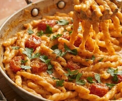 Nigella Lawson Gemelli With Anchovies Tomato And Mascarpone