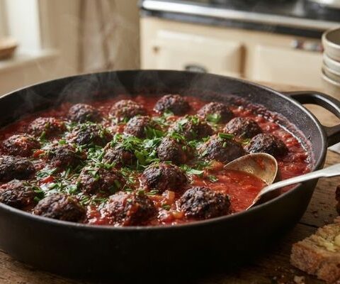 Nigella Lawson’s Black Pudding Meatballs