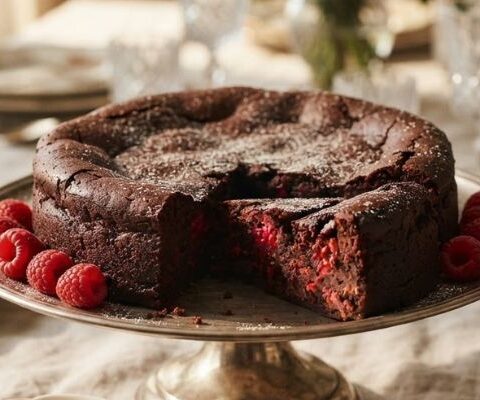 Nigella Lawson’s Chocolate Raspberry Pudding Cake