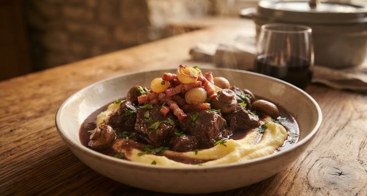 James Martin Beef Bourguignon
