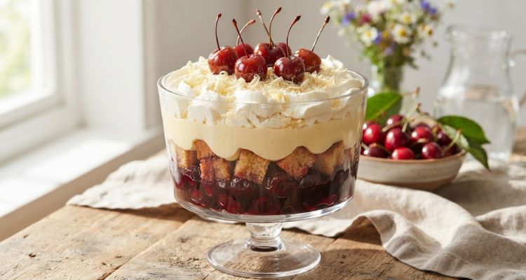 James Martin Cherry Trifle