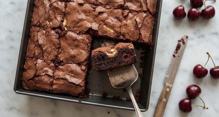 James Martin Double Chocolate Cherry Brownies
