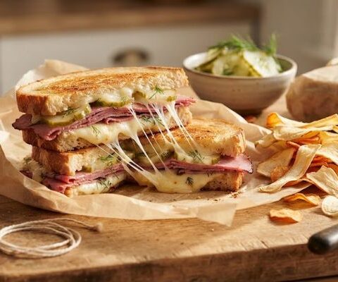 James Martin Hot Pastrami And Cheese Sandwich