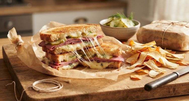 James Martin Hot Pastrami And Cheese Sandwich