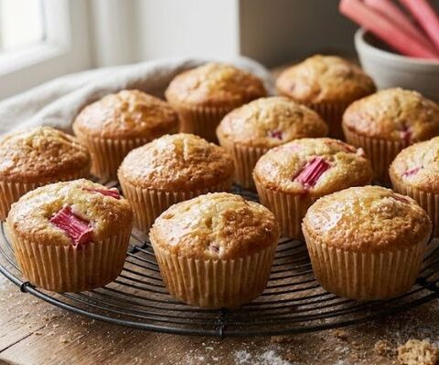 Mary Berry Rhubarb Muffins