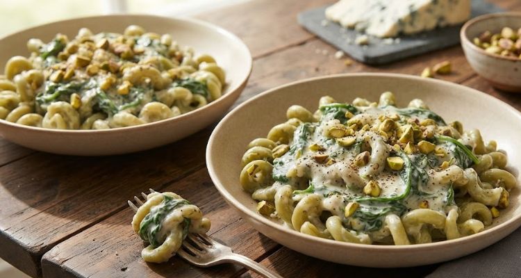 Nigella Lawson Green Pasta With Blue Cheese