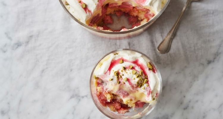 Nigella Lawson Rhubarb and Custard Trifle