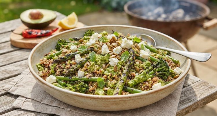 Jamie Oliver Grilled Green Grain Salad