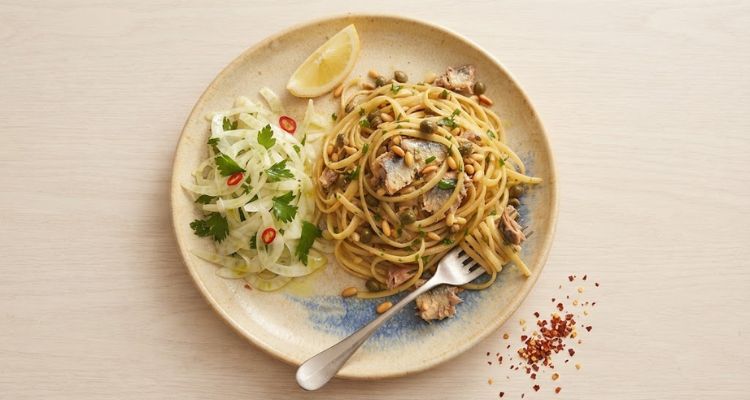 Jamie Oliver Sardine Linguine