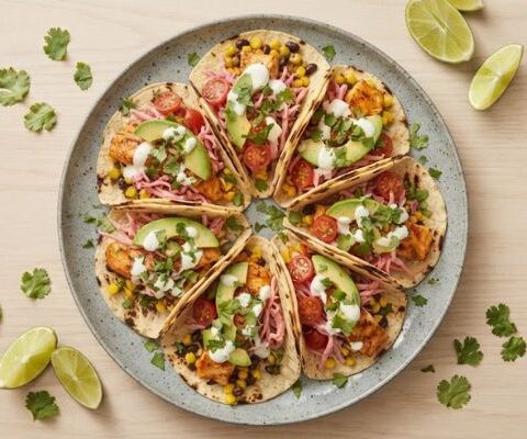 Jamie Oliver Zesty Salmon Tacos
